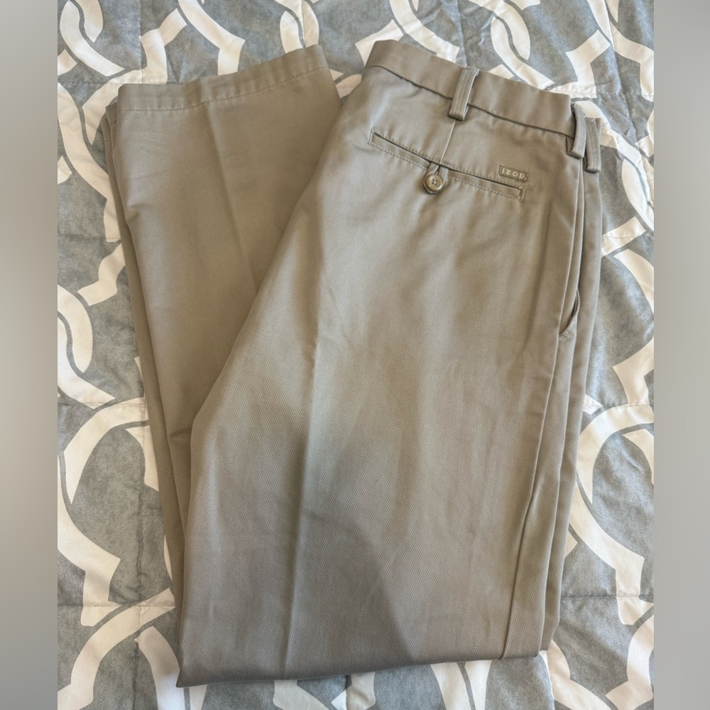 Izod Mens Slim Tapered Pants